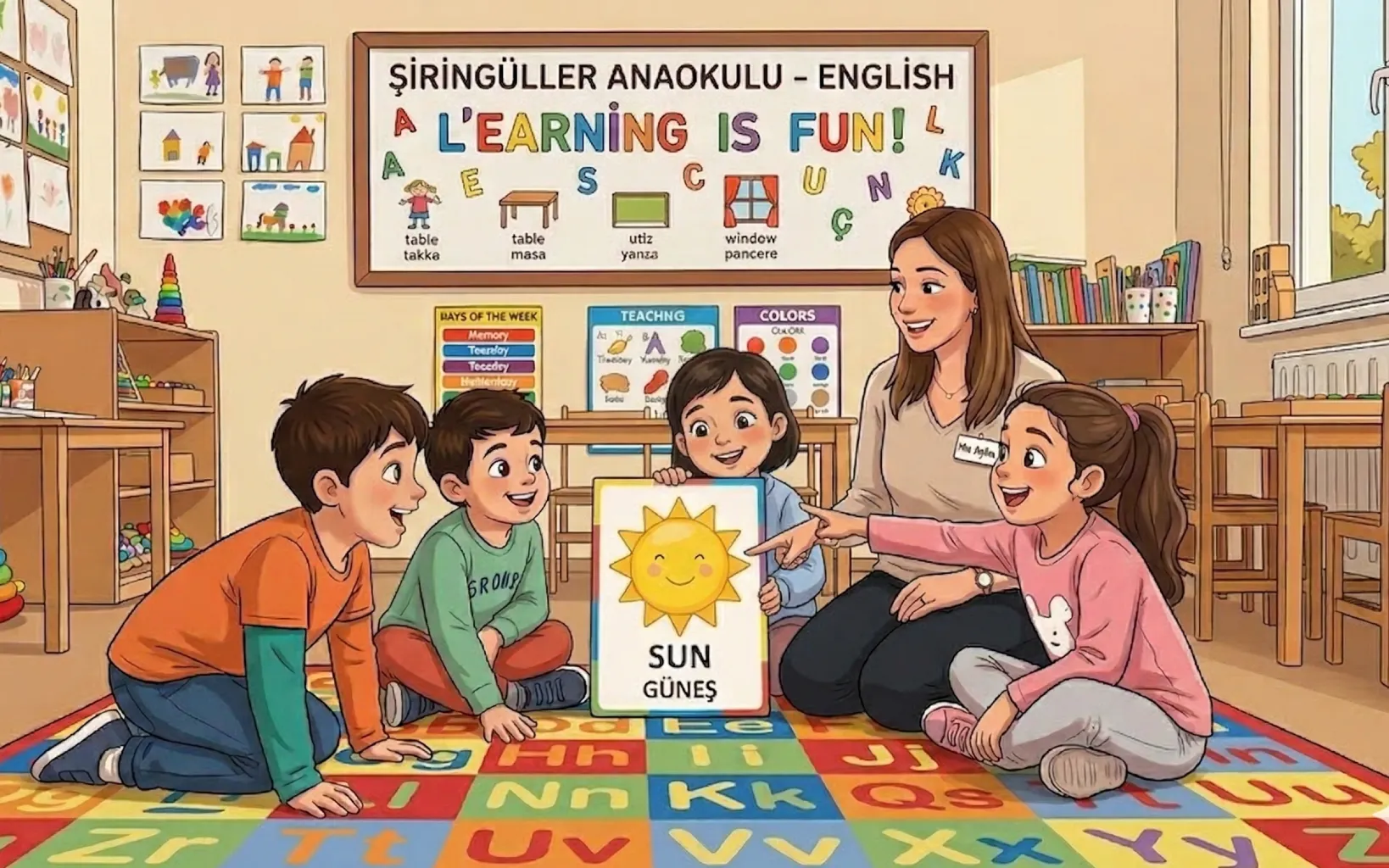 Şiringüller Anaokulu’nda İngilizce Dersleri